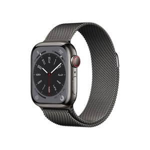 Apple Watch Sr 8 GPS + Cellular 45mm viền thép xám - Vòng thép xám (MNKX3VN/A)
