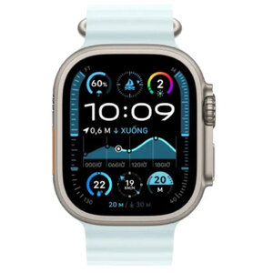 Apple Watch Ultra 2 2024 49mm 4G Viền Titan Dây Cao Su màu Titan tự nhiên MX4D3VN/A