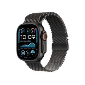 Apple Watch Ultra 2 2024 49mm 4G Viền Titan Đen Dây Titan Size L Đen màu Titan tự nhiên + So sánh  MX5T3VN/A