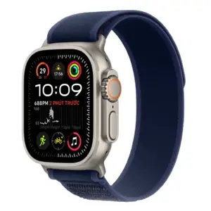 Apple Watch Ultra 2 2024 49mm 4G Viền Titan Đen Dây Trail Size S/M màu Titan tự nhiên MX4J3VN/A