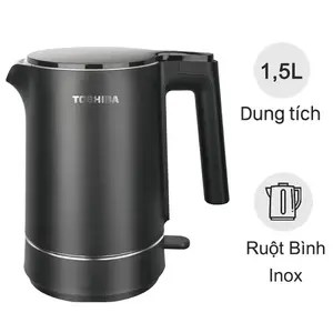 Bình siêu tốc inox 2 lớp 1,5L Toshiba KT-15DS1NV