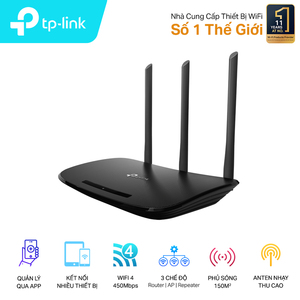 Bộ phát Wifi chuẩn N TP Link TL-WR940N 450Mbps