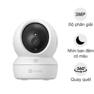 Camera Wifi Ezviz CS-H6C Pro 3MP (2K, gọi điện qua app, quay quét, đêm full màu)