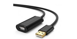 Dây USB 2.0 nối dài có chipset màu đen, dài 10M Ugreen (10321) US121