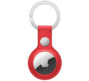 Dây đeo Apple AirTag Leather Key Ring Màu đỏ