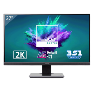Màn hình đồ họa Acer BL270U (27Inch/ 2K (2560x1440)/ 4ms/ 75HZ/ 350cd/m2/ IPS/ Loa/2*HDMI,1*DP)