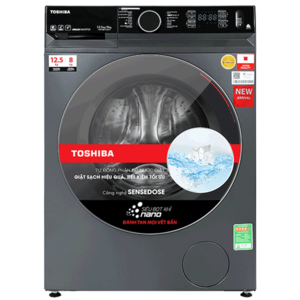 Máy giặt lồng ngang Toshiba Inverter 12,5Kg + sấy 8Kg TWD-BM135GF4V(MG)