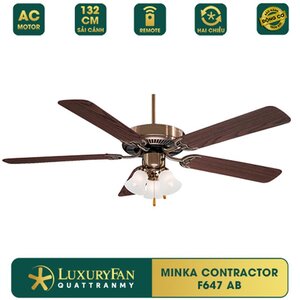 Quạt Trần Luxuryfan Minka Aire CONTRACTOR AB/DW F647-25XP-AB/DW