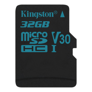 Thẻ nhớ Kingston 32GB microSDXC Canvas Go 90R/45W U3 UHS-I V30 Card + SD Adapter_SDCG2/32GB