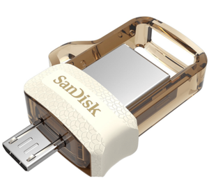 USB Sandisk OTG SDDD3 64Gb usb 3.0 Gold (1 cổng Micro - 1 cổng USB)